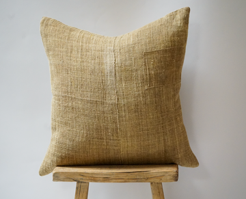 61. Handmade Textured Harvest Linen Pillow