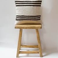 65. Handmade Turkish Striped Hemp Kilim Pillow