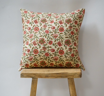 89. Handmade Block Print Textile Pillow