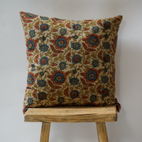 91. Handmade Block Print Textile Pillow