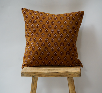 92. Handmade Block Print Textile Pillow