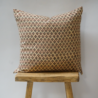 95. Handmade Block Print Textile Pillow