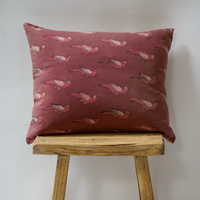 96. Handmade Vintage Parrot Pillow