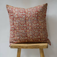 97. Handmade Block Print Textile Pillow