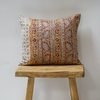 99. Handmade Block Print Small Lumbar Pillow