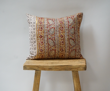 99. Handmade Block Print Small Lumbar Pillow