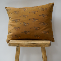 100. Handmade Parrot Textile Pillow