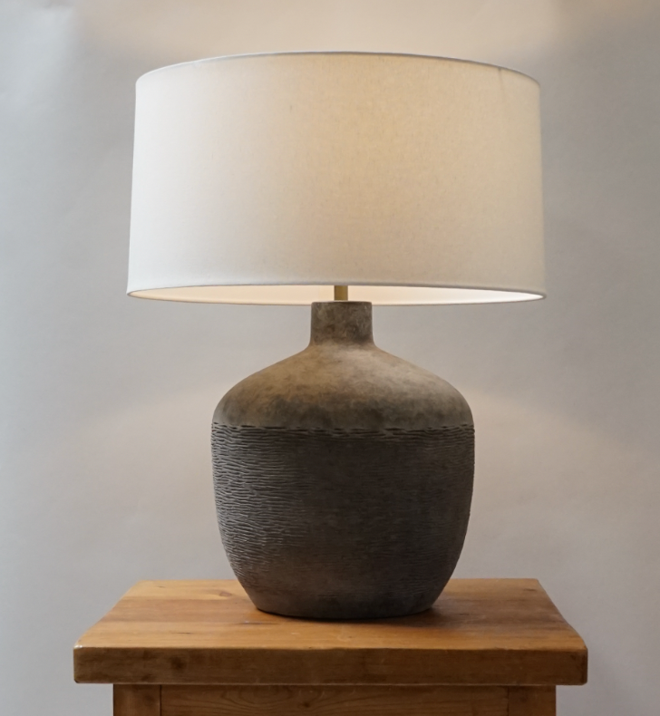 Unearthed Rhino Terracotta Table Lamp