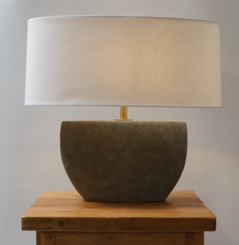 Geological Faux Concrete Table Lamp