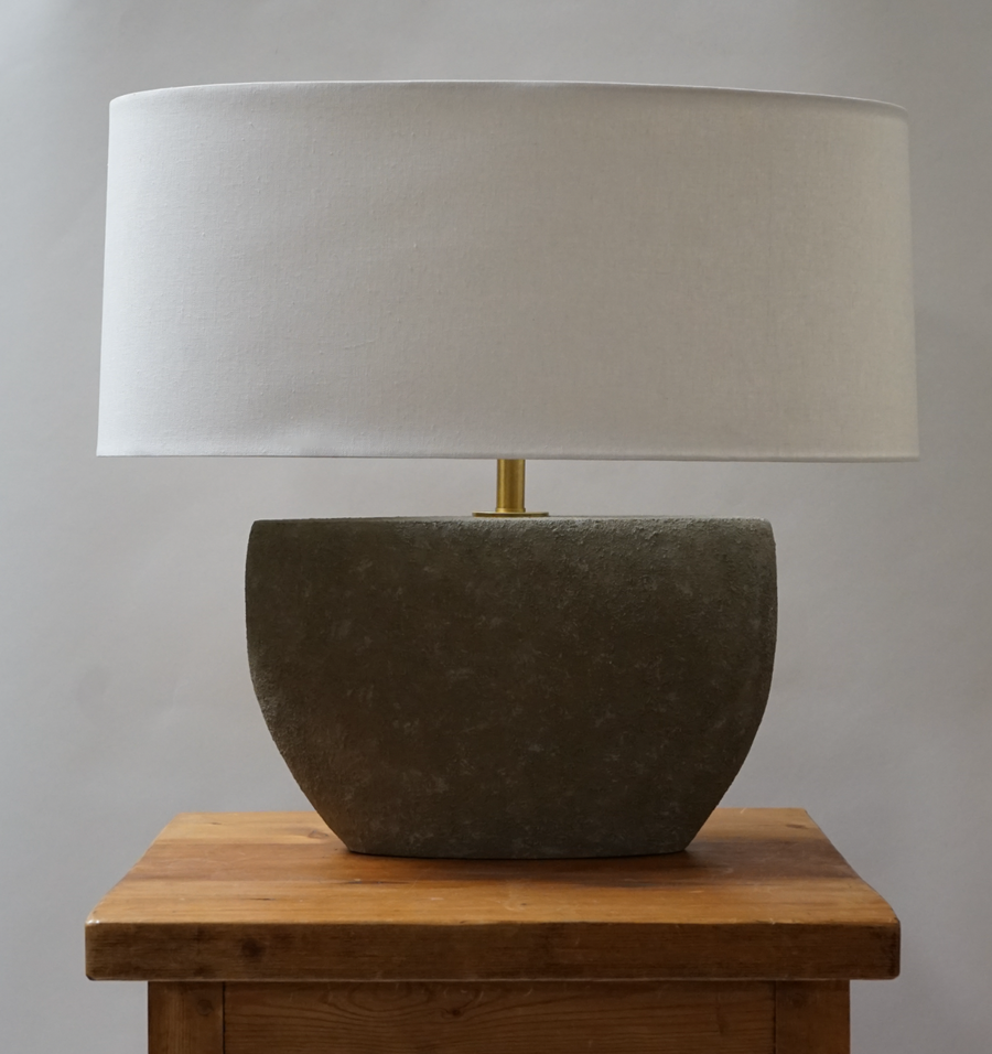Geological Faux Concrete Table Lamp