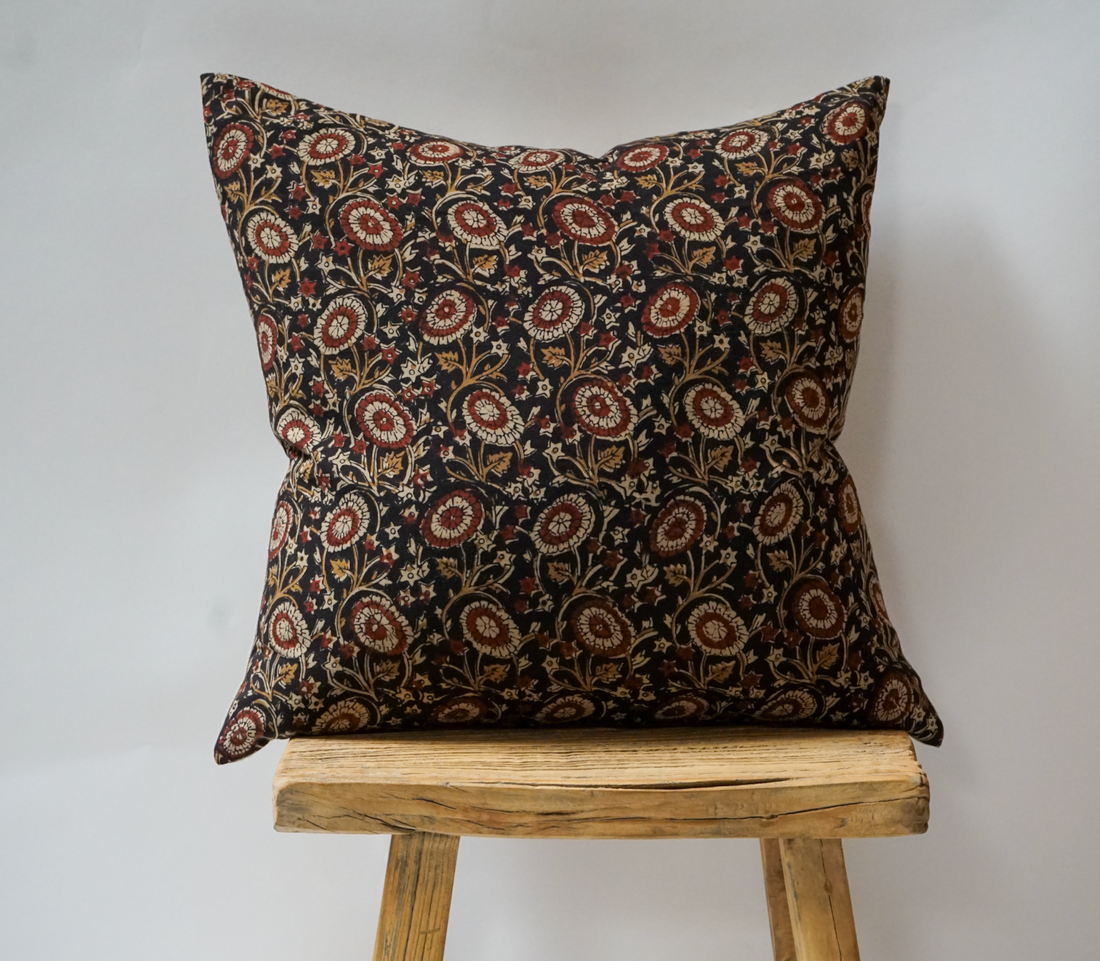 106. Handmade Block Print Pillow