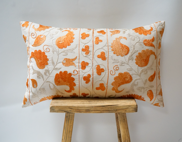 107. Handmade Vintage Suzani Textile Pillow