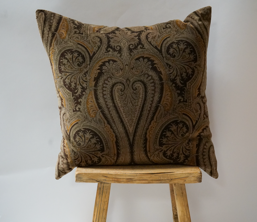 108. Handmade Vintage Paisley Pillow