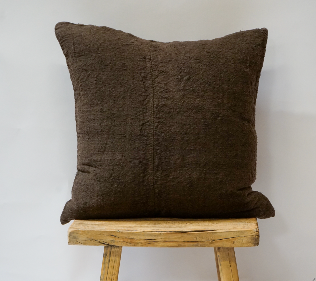 115. Handmade Textured Linen Pillow