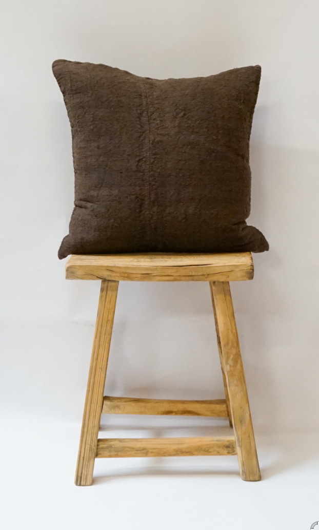 115. Handmade Textured Linen Pillow