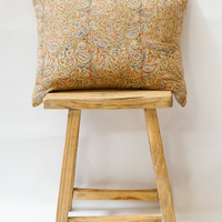 118. Handmade Block Print Lumbar Pillow