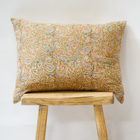 118. Handmade Block Print Lumbar Pillow