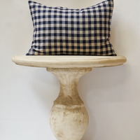 230. Handmade Check Lumbar Pillow