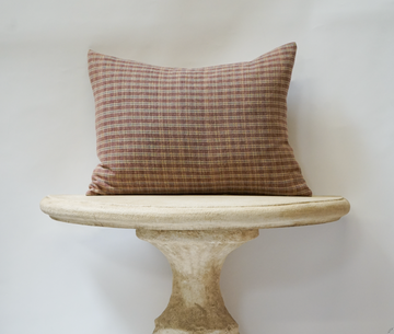 226. Handmade Vintage Check Pillow