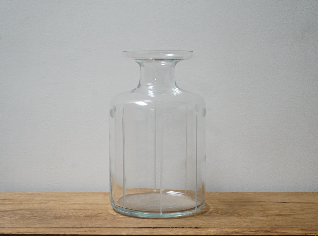 Handblown Wide Glass Vase