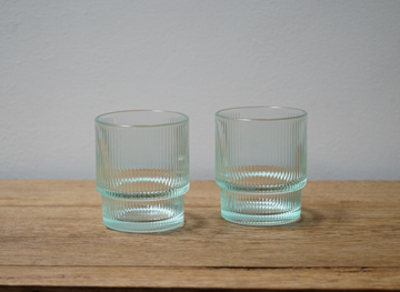 Ribbed Tumblers (set of two)