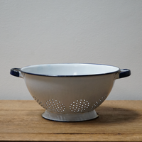 Vintage Painted Steel Colander