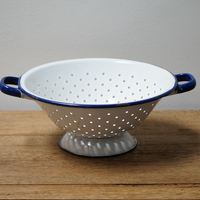 Vintage Painted Steel Colander