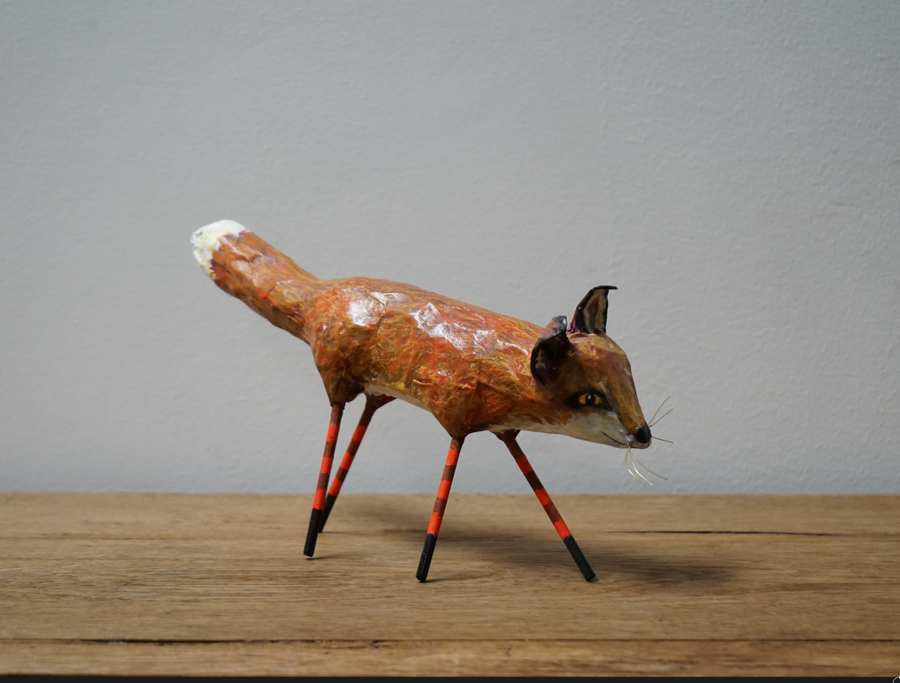 Paper Mache Fox 2