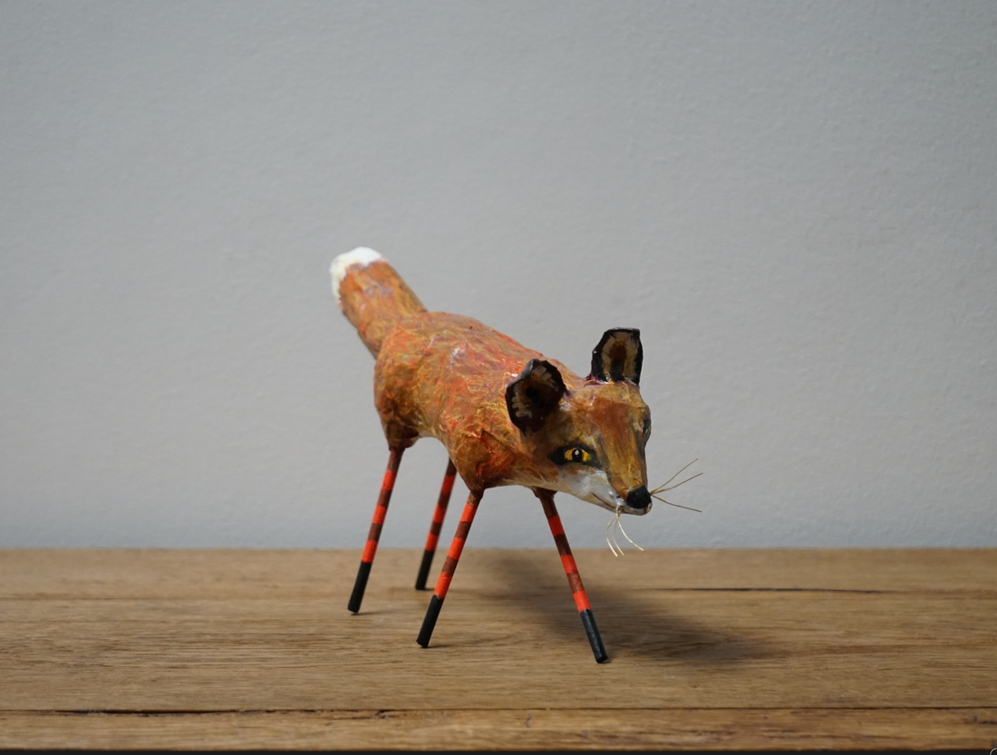 Paper Mache Fox 2