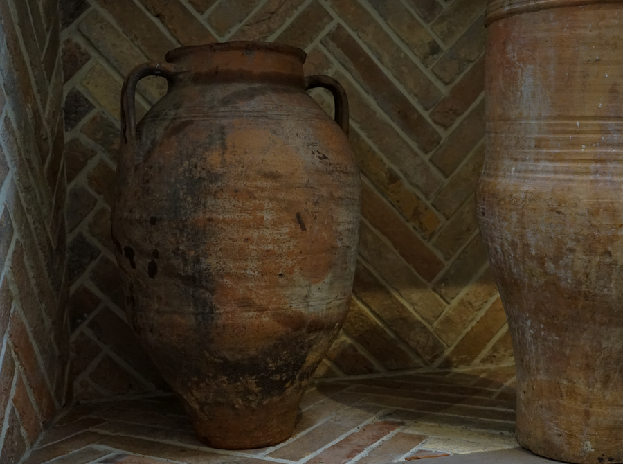 Vintage Turkish Olive Jar (Medium)