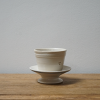 Vintage French Ceramic Strainer