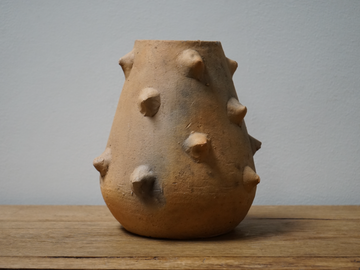 Hand Thrown Clay Ecru Vase