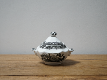 Antique Spanish Lidded Bowl