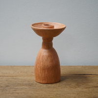 Mexican Clay Candleholder: Light Terracotta