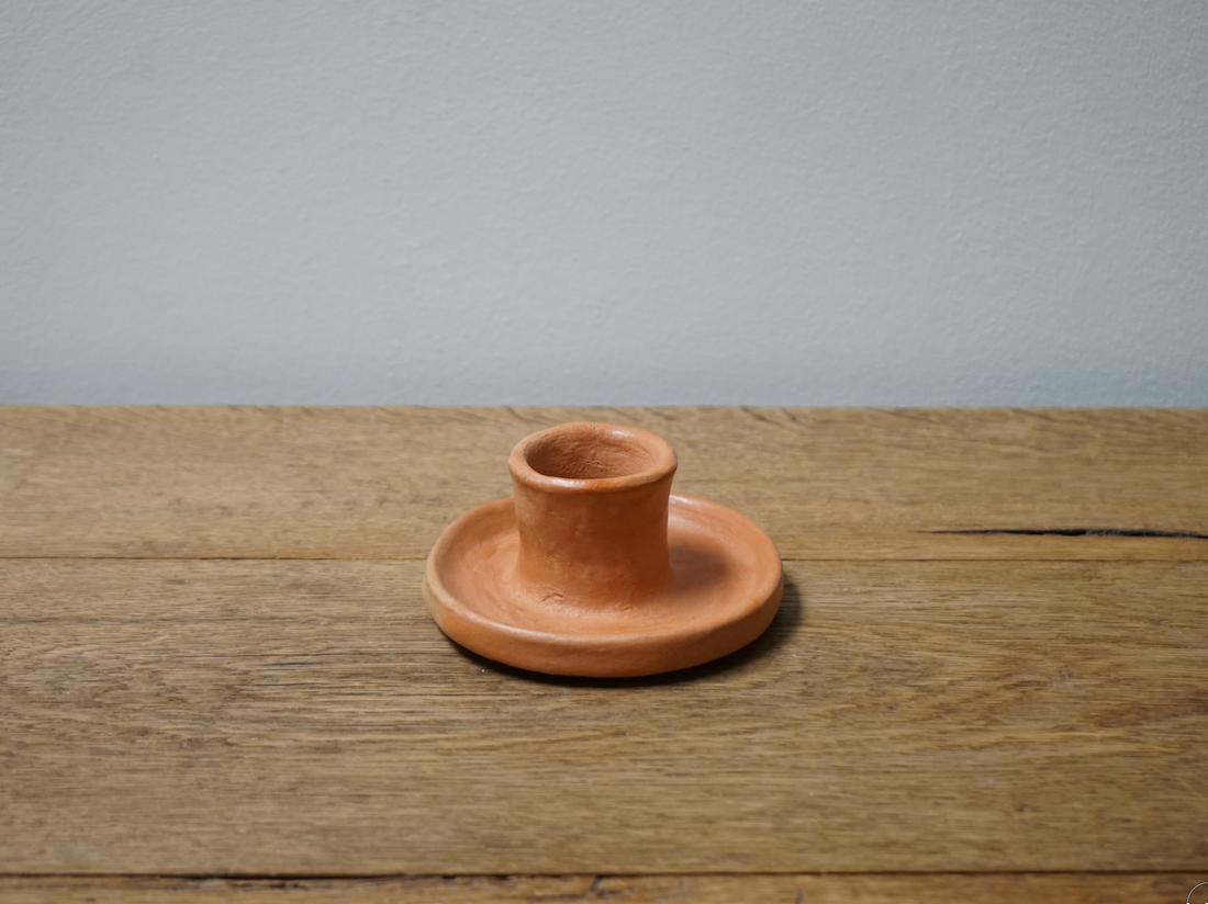 Mexican Clay Candle Holder