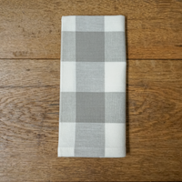 Grey Checkered Napkin (set of 4)