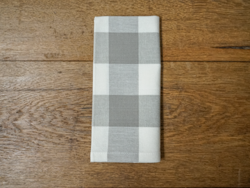 Grey Checkered Napkin (set of 4)