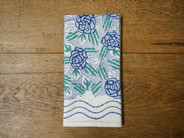 Cobalt Garden Napkin