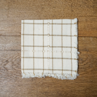 Fringe Check Napkin (set of 4)