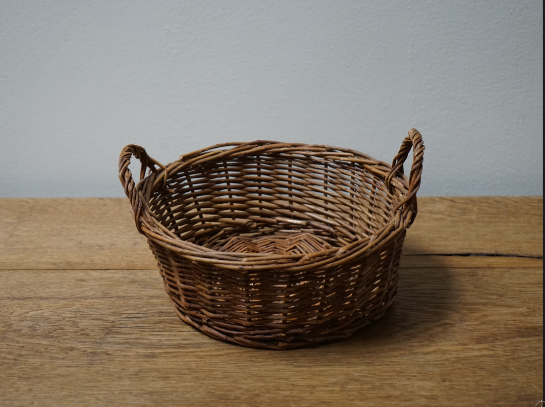 Vintage French Wicker Basket