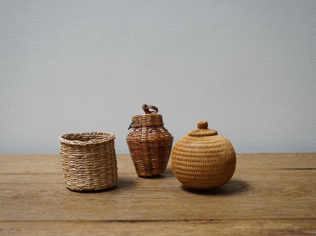 Mini Woven Baskets (set of three)