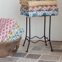 Kantha Quilt - Pink Block Print