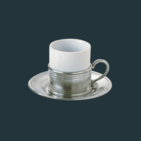 Match Espresso Cup with Ceramic Saucer