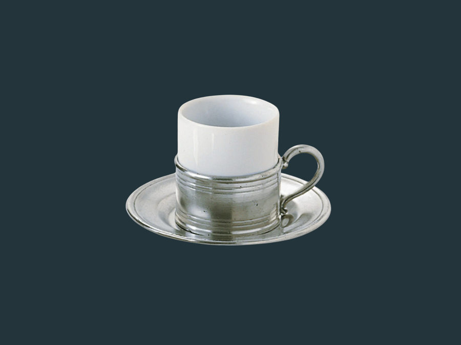 Match Espresso Cup with Ceramic Saucer