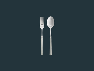 Match Gabriella Serving Fork & Spoon Set