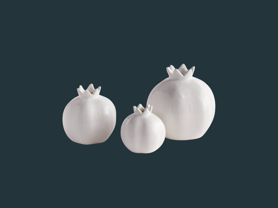 Pomona Bud Vases, White (set of three)