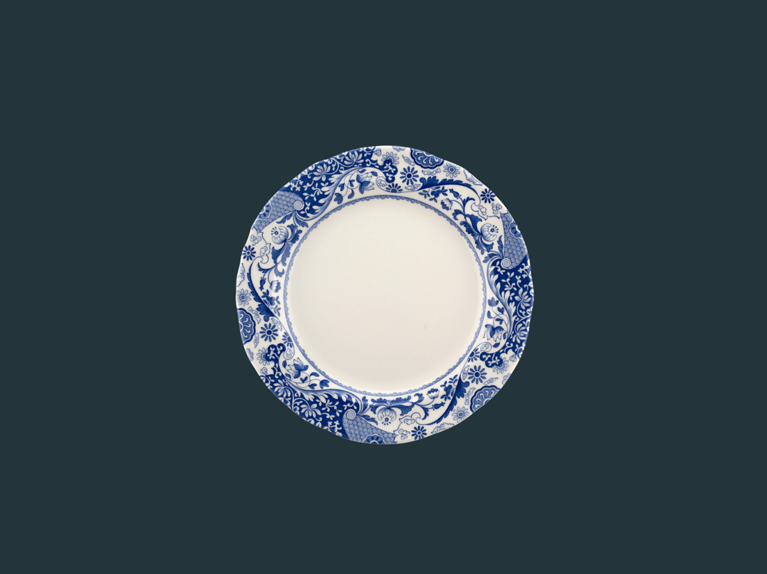 Spode Blue Italian Brocato Dinner Plate (set of 4)