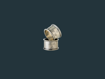 Vintage Bees Pewter Napkin Ring (set of 2)