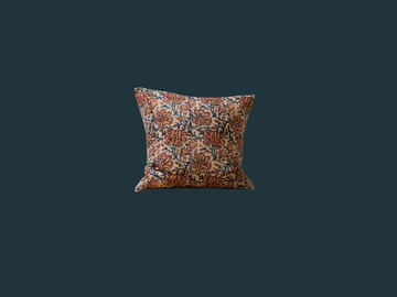 06. Handmade Vintage Floral Textile Pillow