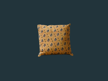 103. Handmade Block Print Pillow